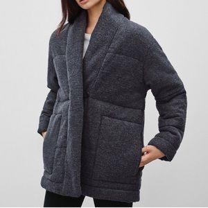 Wilfred Free Duvet Coat Charcoal Grey